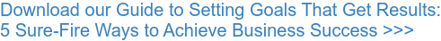 Download our Guide to Setting Goals That Get Results: 5 Sure-Fire Ways to Achieve Business Success >>>